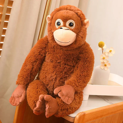 Cartoon Gorilla Plush Toy - Soft, Cuddly Companion for Kids & Decor