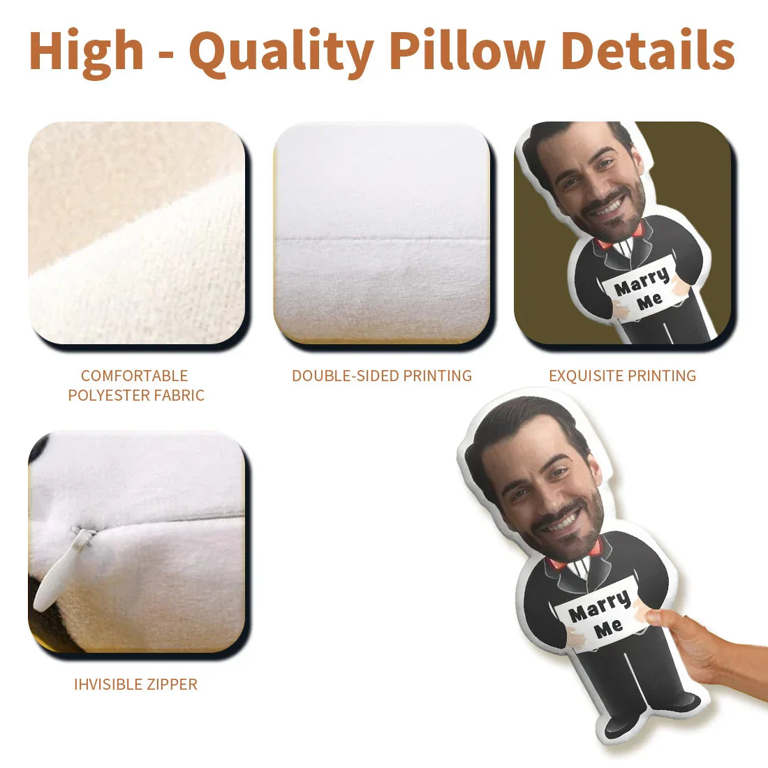 Personalized Photo Plush Pillow