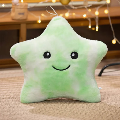LED Star Plush Toy Soft Stuffed Star Pillow for Kids and Home Decor