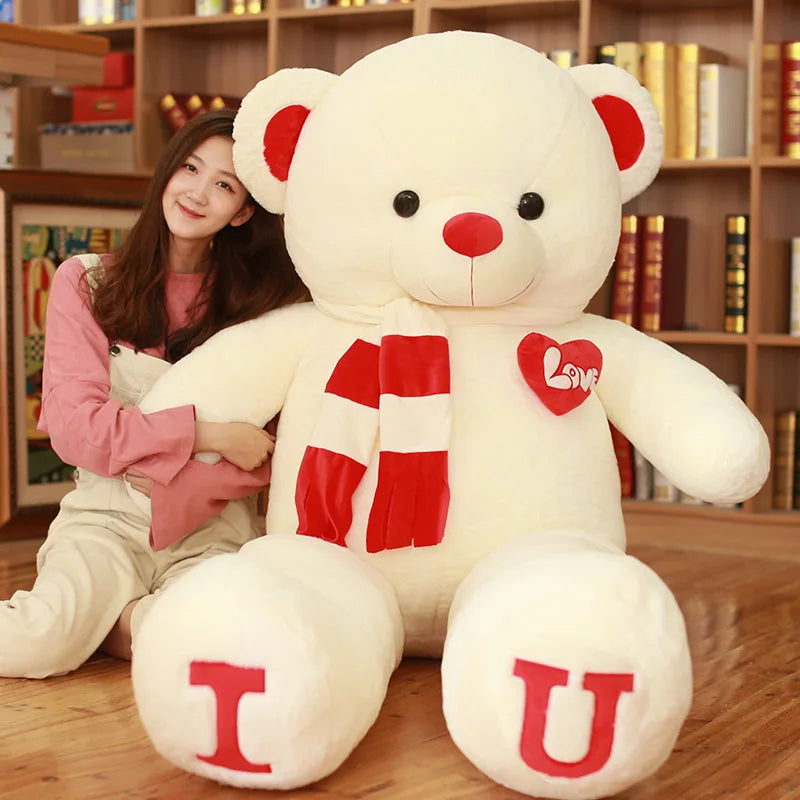 Giant 100cm Plush Teddy Bear - Soft Stuffed Animal for All Occasions