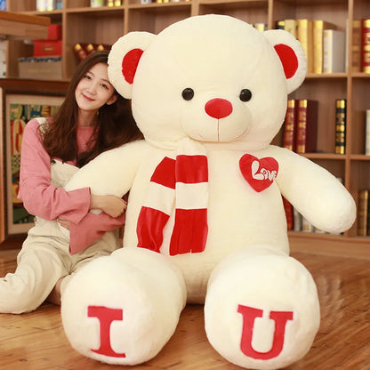 Giant 100cm Plush Teddy Bear - Soft Stuffed Animal for All Occasions