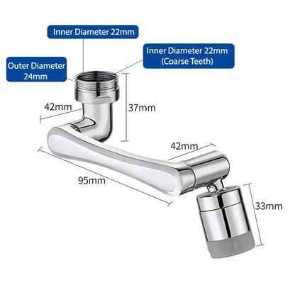 Universal 1080 Rotation Faucet