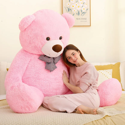 Giant 6-Foot Pink Teddy Bear Plush Toy for Valentine's Gift