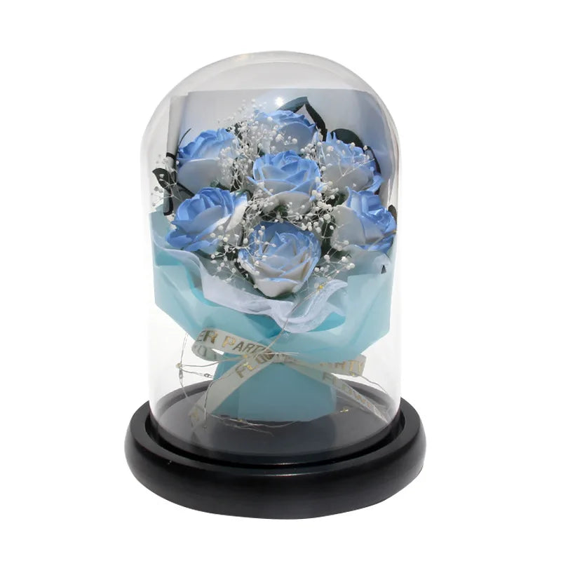 Eternal Rose Starry Glass Dome Decor