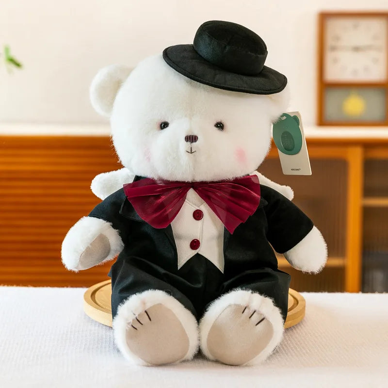 Wedding Teddy Bear Couple Plush Bride and Groom Doll