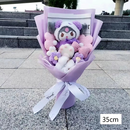 Kuromi Plush Flower Bouquet Soft Toy Gift for Girls