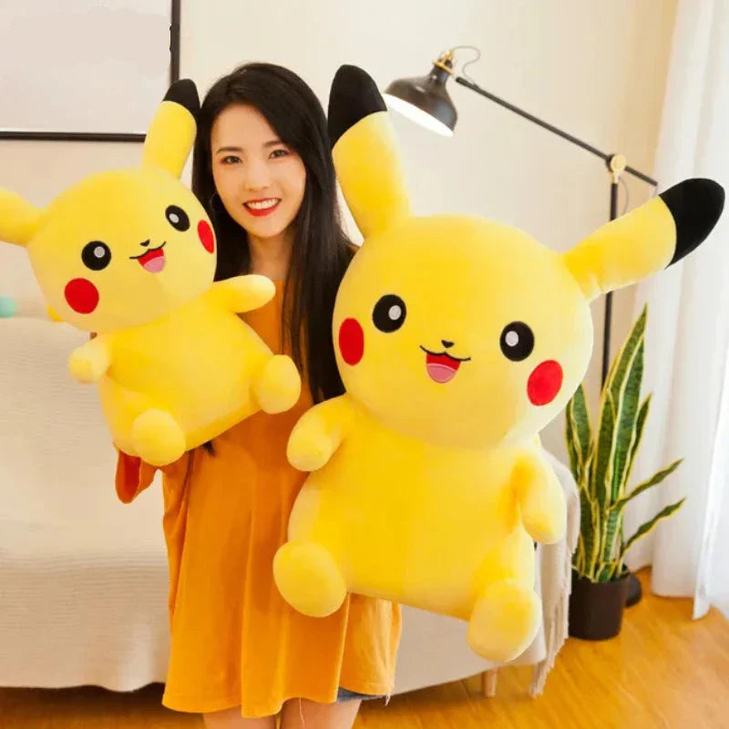 Big Pikachu Plush Toy Soft Stuffed Cartoon Cushion