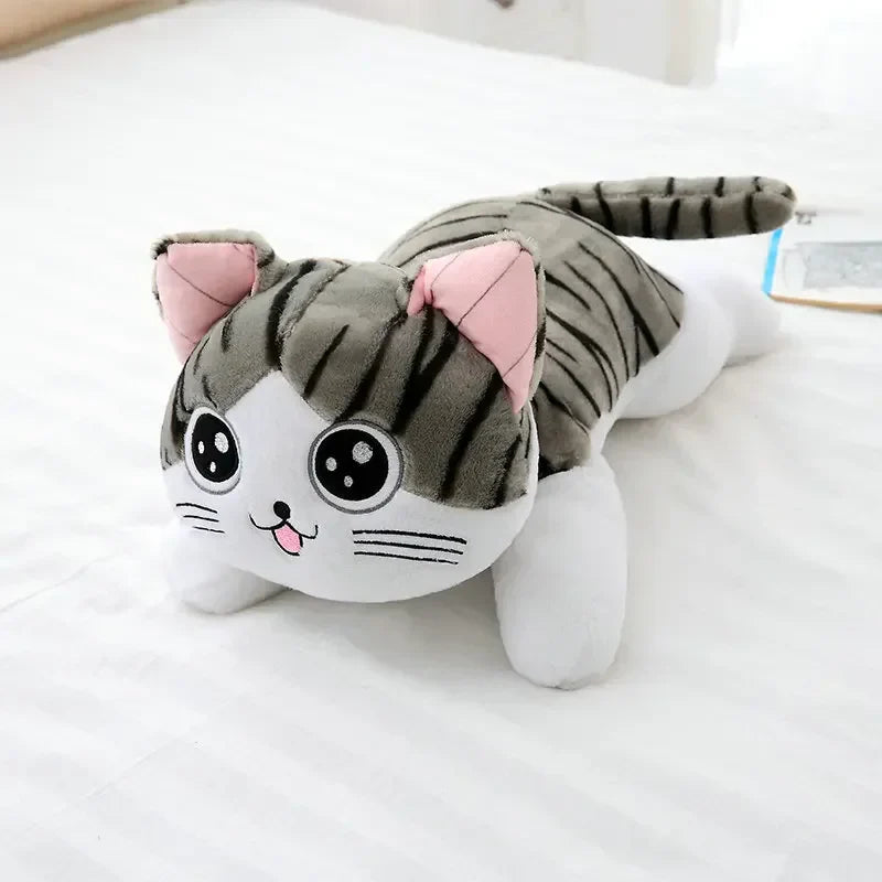 Cute Cat Plush Toy - Soft Cheese Doll for Kids