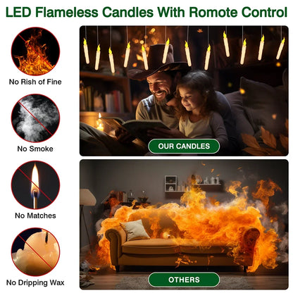 Led Candles With Magic Wand