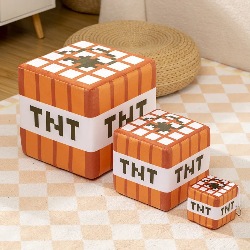 Minecraft TNT Plush Doll - Fun Stuffed Toy for Fans & Collectors