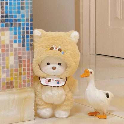 Handmade Teddy Bear Plush Doll with Outfit 30cm