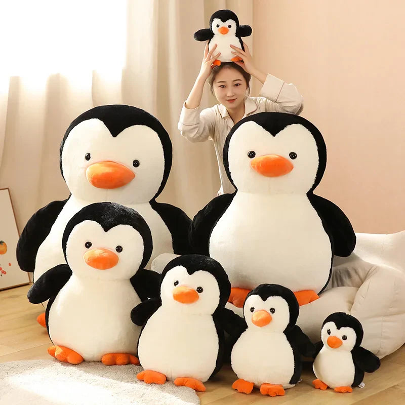 Kawaii Penguin Plush Toy - Soft Huggable Stuffed Animal for Kids