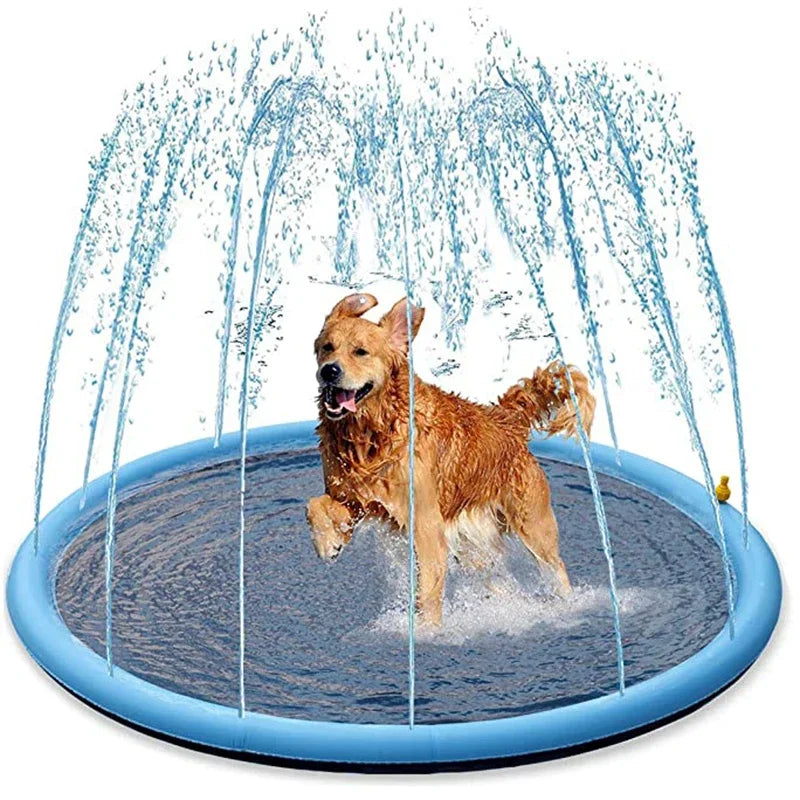 Summer Pet Pool - 150/170cm Inflatable Sprinkler Pad for Dog