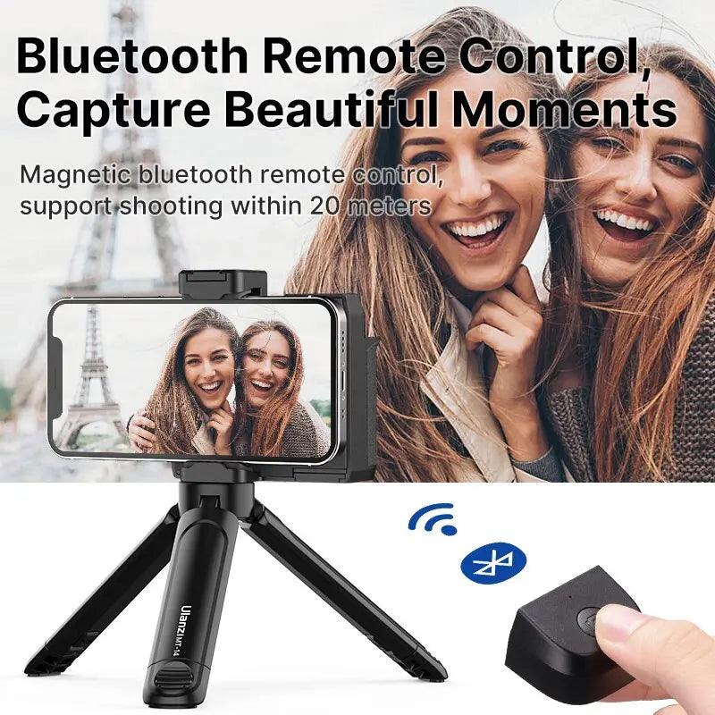 Bluetooth Handheld Selfie Stick Grip Phone Shutter