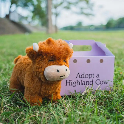 Fluffy Highland Cow Plush Toy - Adorable 7.87 Stuffed Animal Gift