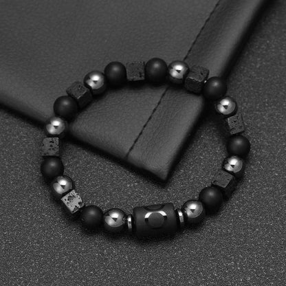 12 Zodiac Natural Stone Beaded Bracelet