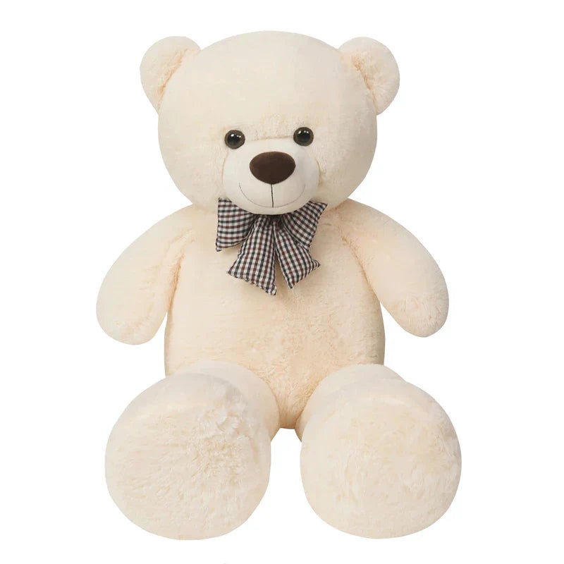 Giant 105cm Soft Teddy Bear - Adorable Plush Hugging Pillow for Kids