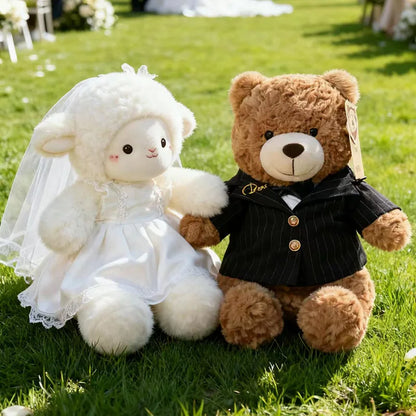 Wedding Sheep Plush Couple Soft Stuffed Toys Gift