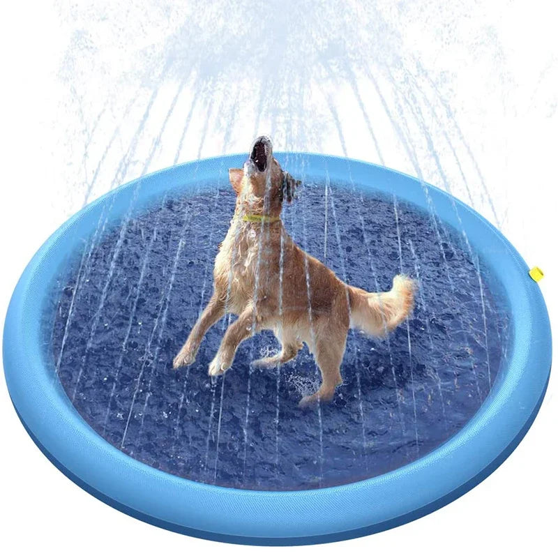 Summer Pet Pool - 150/170cm Inflatable Sprinkler Pad for Dog