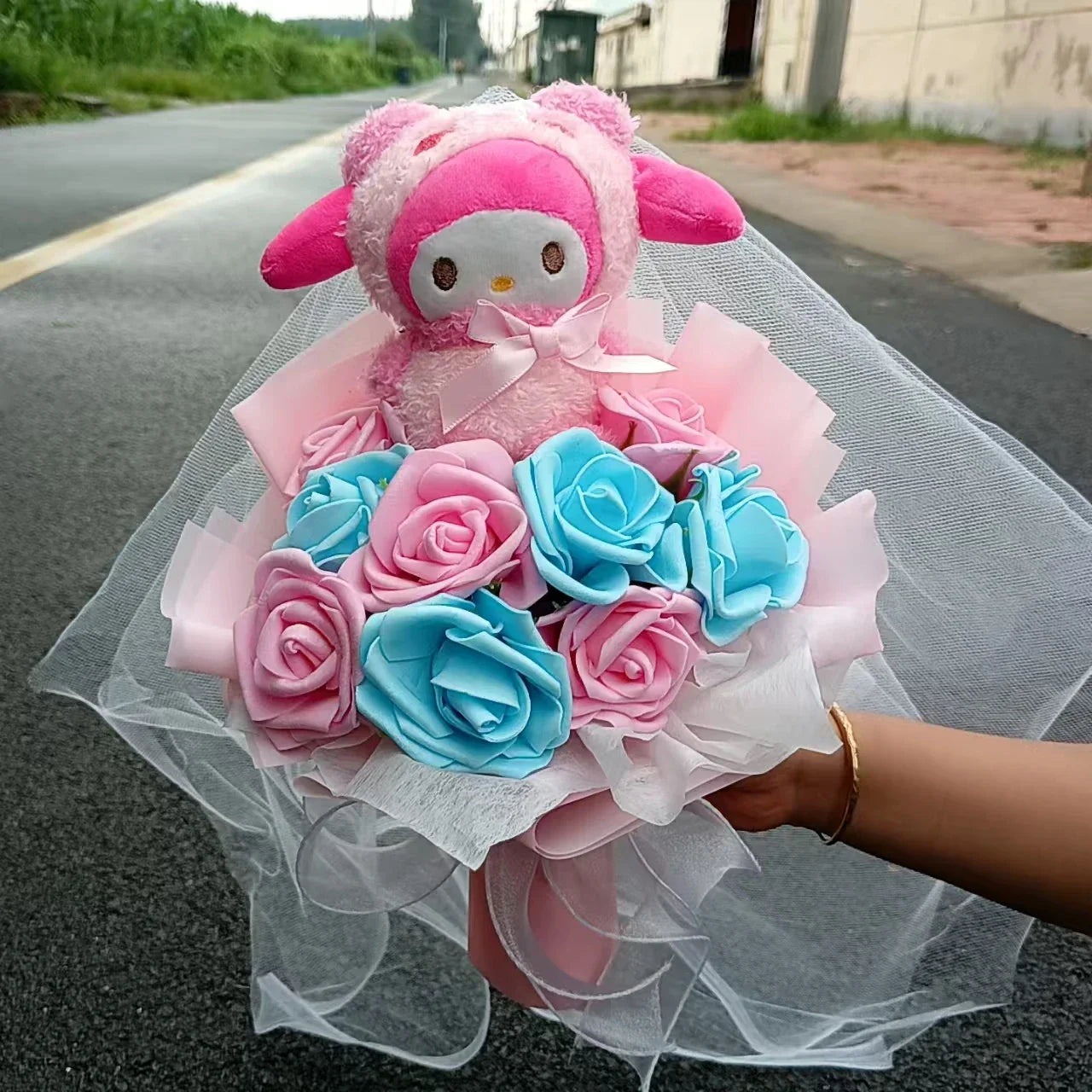Kuromi Plush Flower Bouquet Soft Toy Gift for Girls