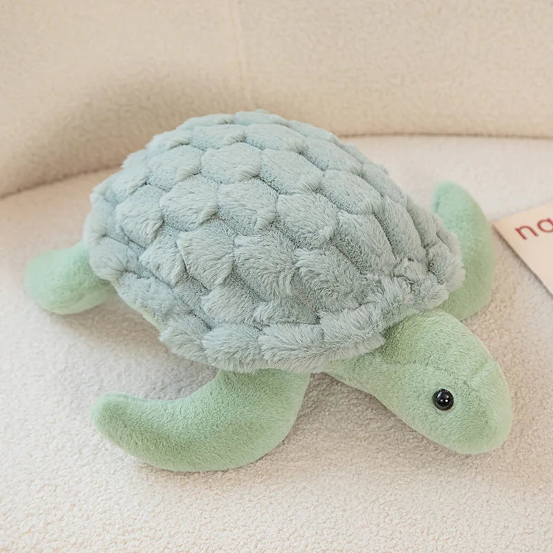 Cute Sea Turtle Plush Toy - Soft Stuffed Animal Pillow for Kids