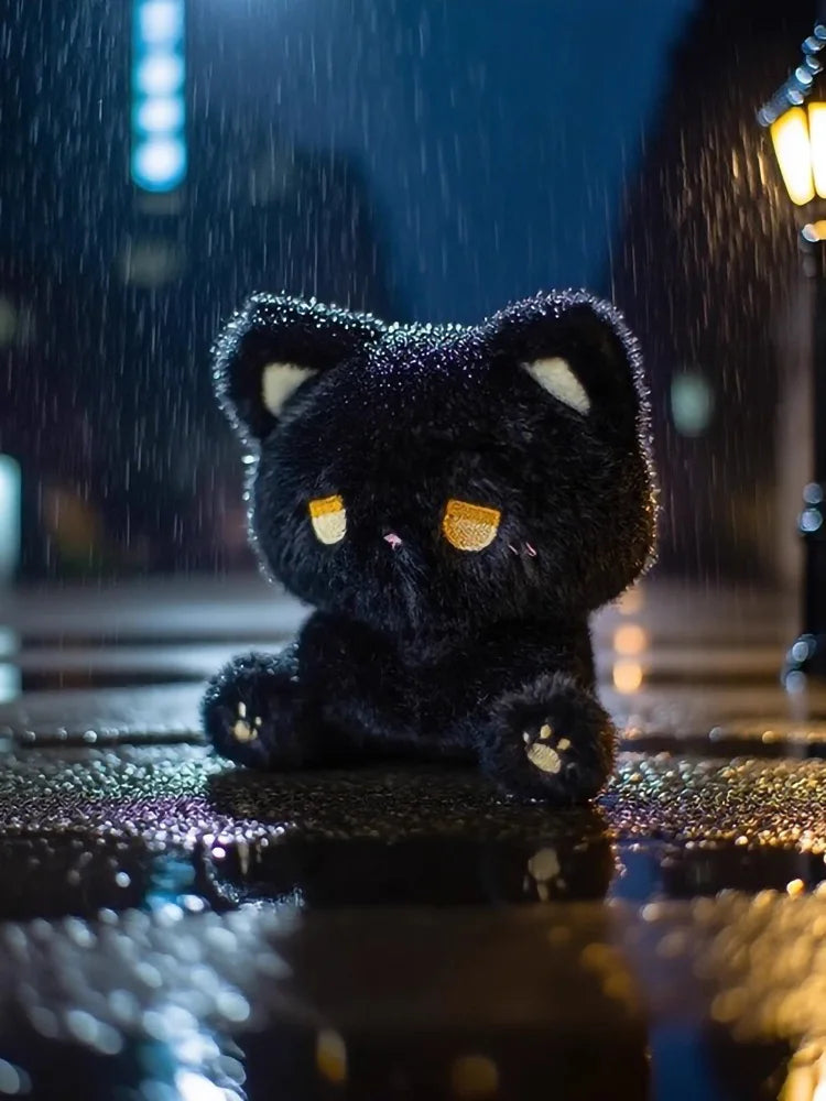 Emo Cat Plush Doll Cute Stuffed Toy Gift for Couples