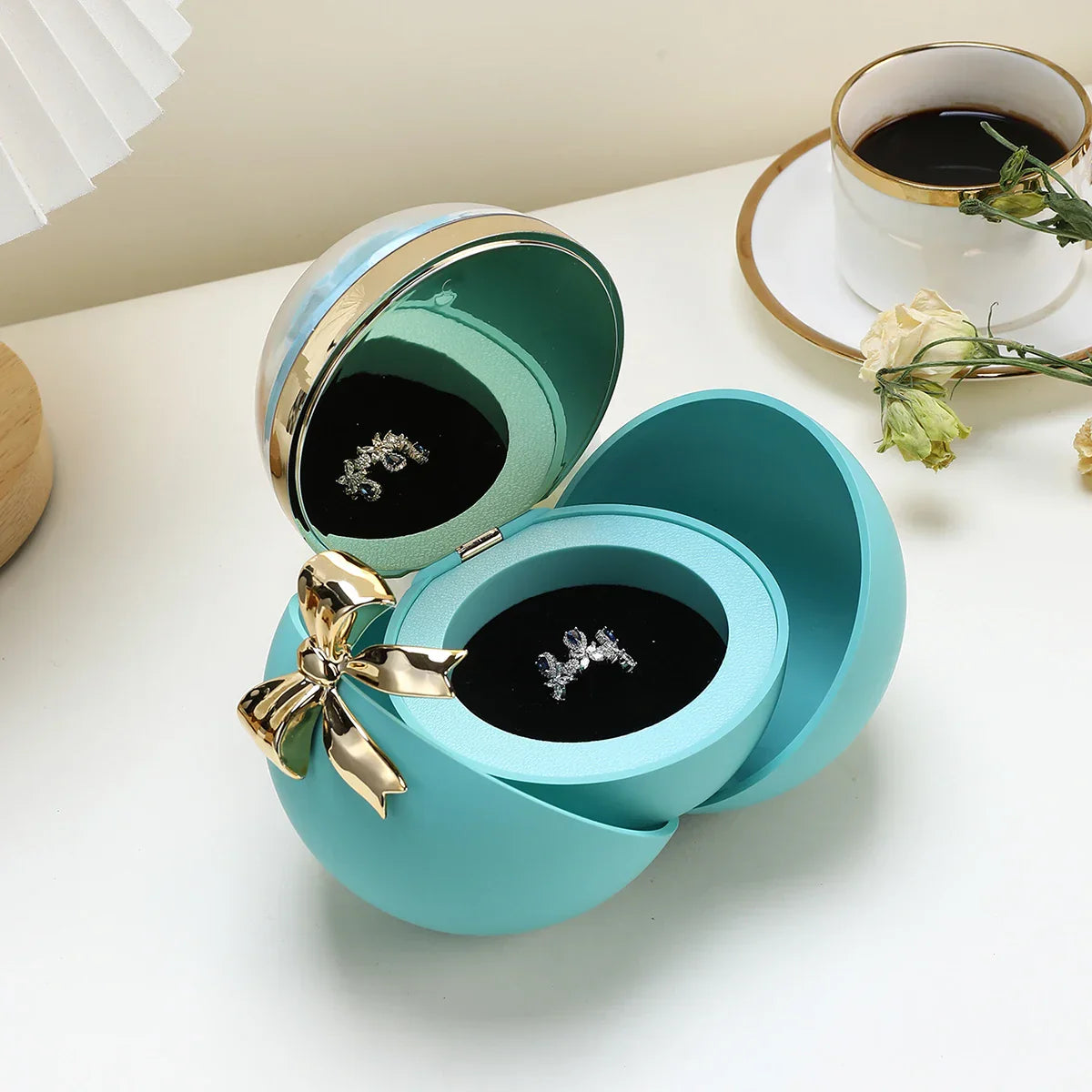 Round Eternal Rose Gift Box for Necklace, Ring, and Jewelry