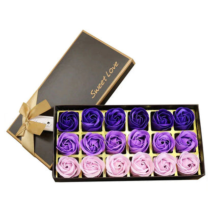 Soap Rose Scented Flower Gift Set for Home Decor and Special Occasions