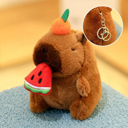 Capybara Plush Toy with Hoodie and Wings Mini Soft Stuffed Doll