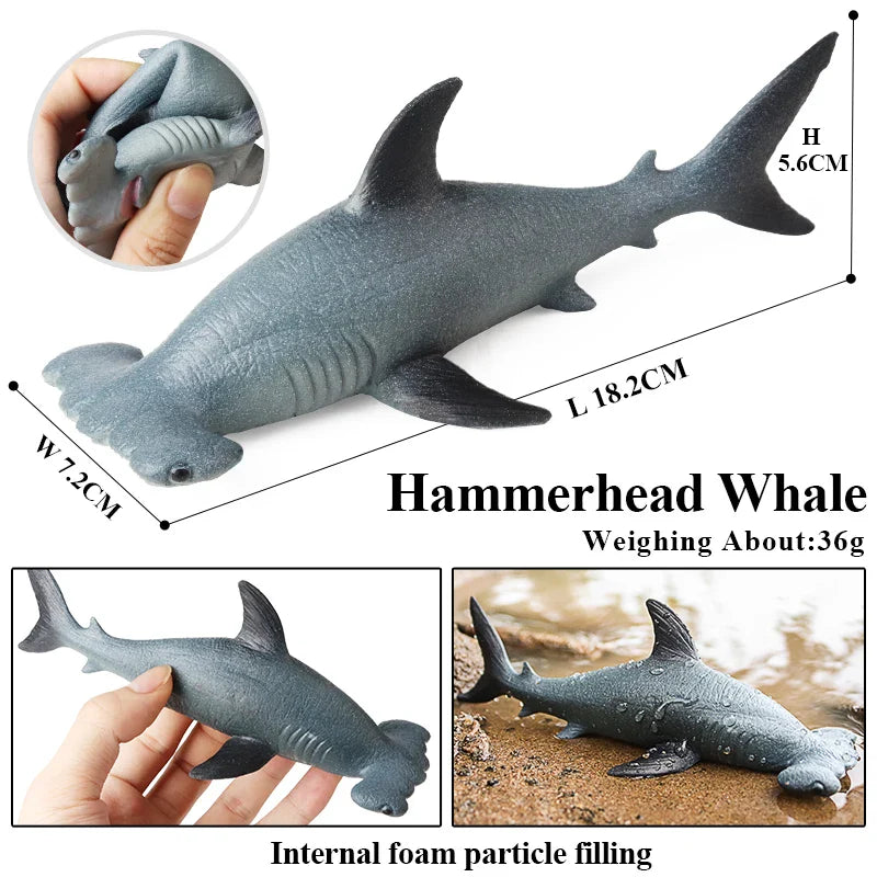 Sea Life Animals Soft Action Figures