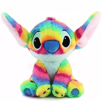 Rainbow Striped Alien Plush Toy Soft Cute Stuffed Pillow