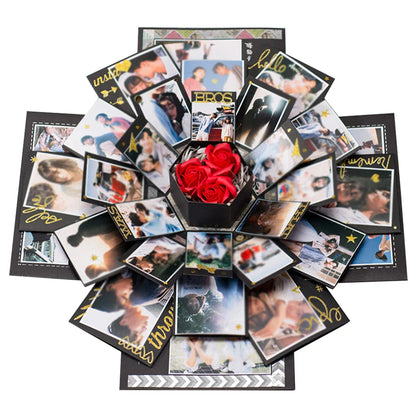 Hexagonal Explosion Gift Box with Photo Album for Valentine
