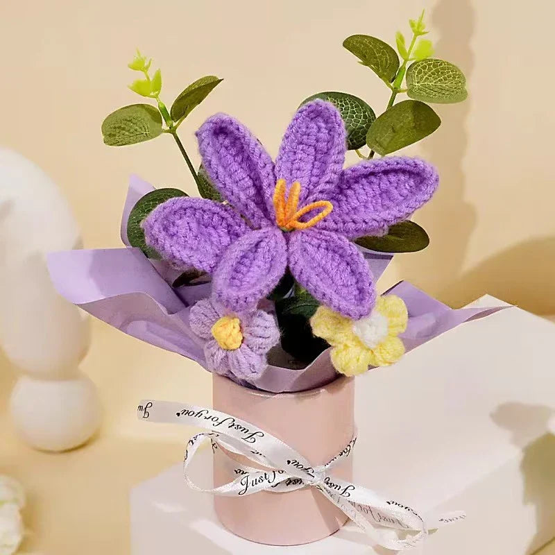 Handcrafted Crochet Rose Bouquet