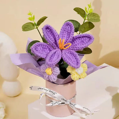 Handcrafted Crochet Rose Bouquet