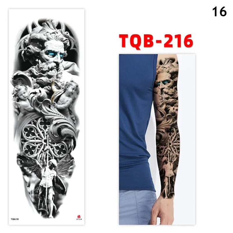 Full Arm Temporary Tattoos