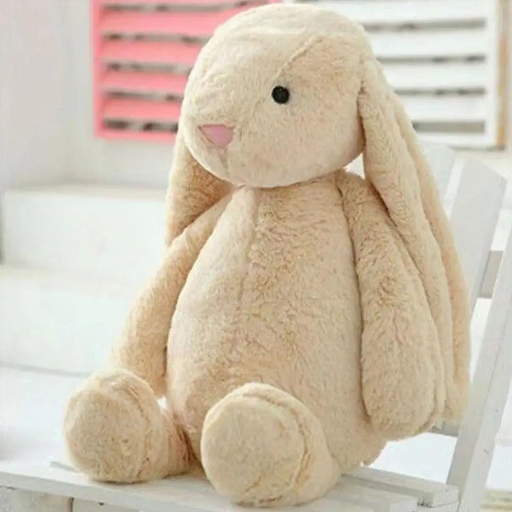 Cute Plush Rabbit Toy Soft Long Ear Bunny Doll for Kids and Bedroom Decor