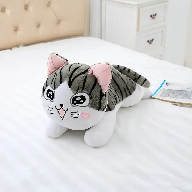 Cute Cat Plush Toy - Soft Cheese Doll for Kids