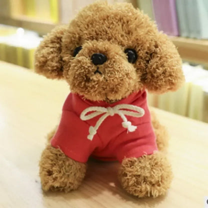 Kawaii Teddy Dog Plush Toy in Hoodie - Perfect Gift for Kids!