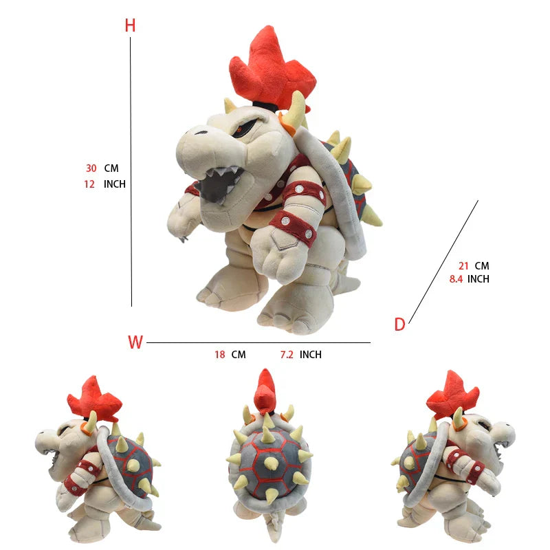 Super Mario Bros Plush Toys - Adorable Bowser Jr, Meowser & Lemmy Dolls