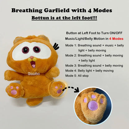 Breathing Fox Bear Plush: Soothing Musical Doll for Baby's Comfort