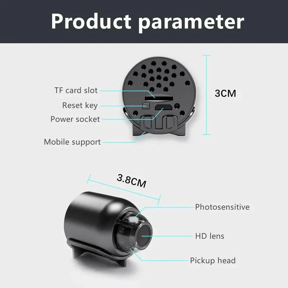Mini Camera Wifi Night Vision Audio Video Recorder Spy Cam