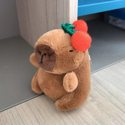 Capybara Plush Toy with Hoodie and Wings Mini Soft Stuffed Doll
