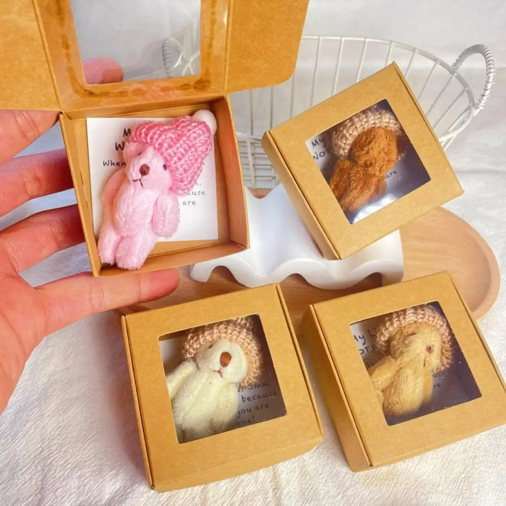 Mini Plush Teddy Bear Gift Box with Inspirational Card