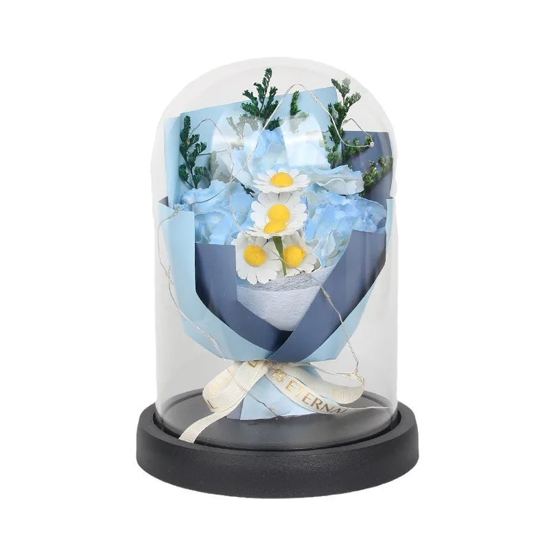 Eternal Rose Starry Glass Dome Decor