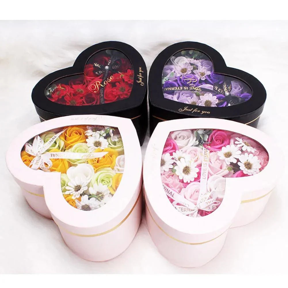 13Pcs Heart Shape Rose Gift Box