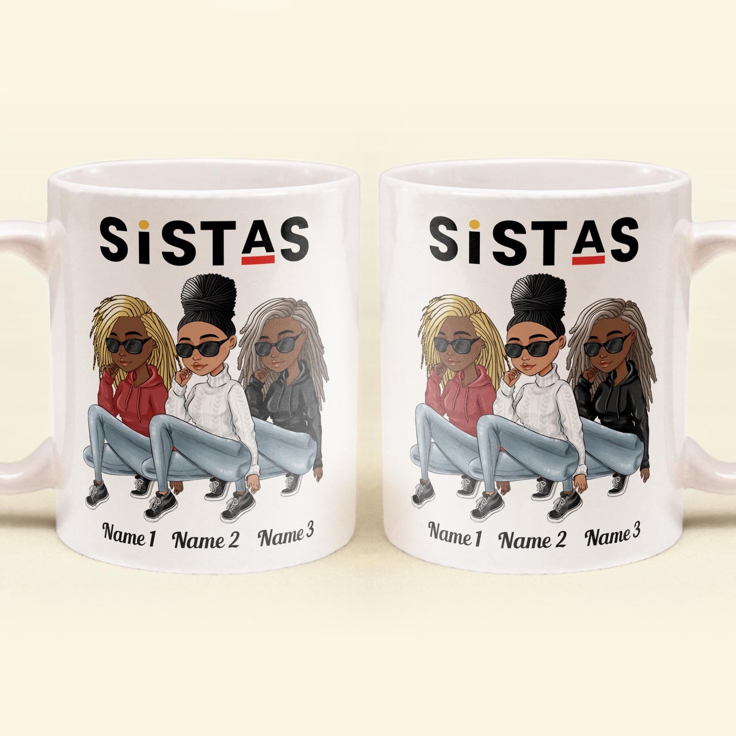 Sistas - Personalized Mug