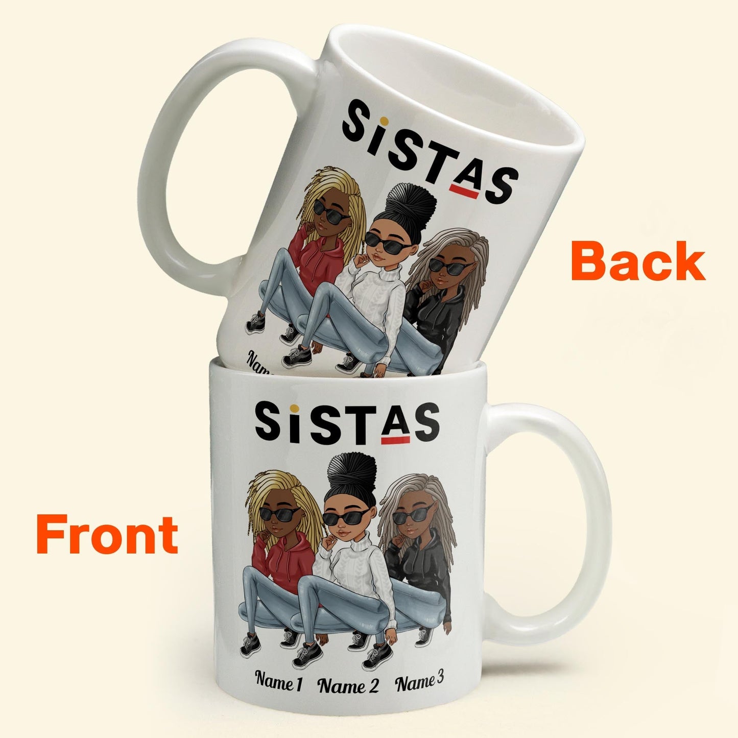 Sistas - Personalized Mug