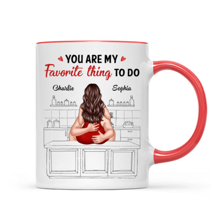 Couple Kiss Adore And Love Butt Funny Gift For Him For Her Personalized Mug