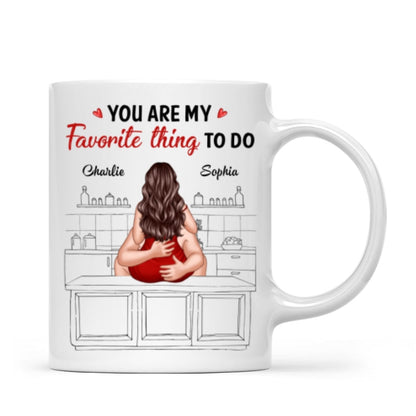 Couple Kiss Adore And Love Butt Funny Gift For Him For Her Personalized Mug