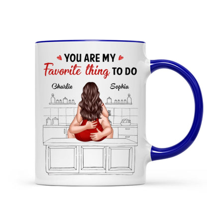 Couple Kiss Adore And Love Butt Funny Gift For Him For Her Personalized Mug